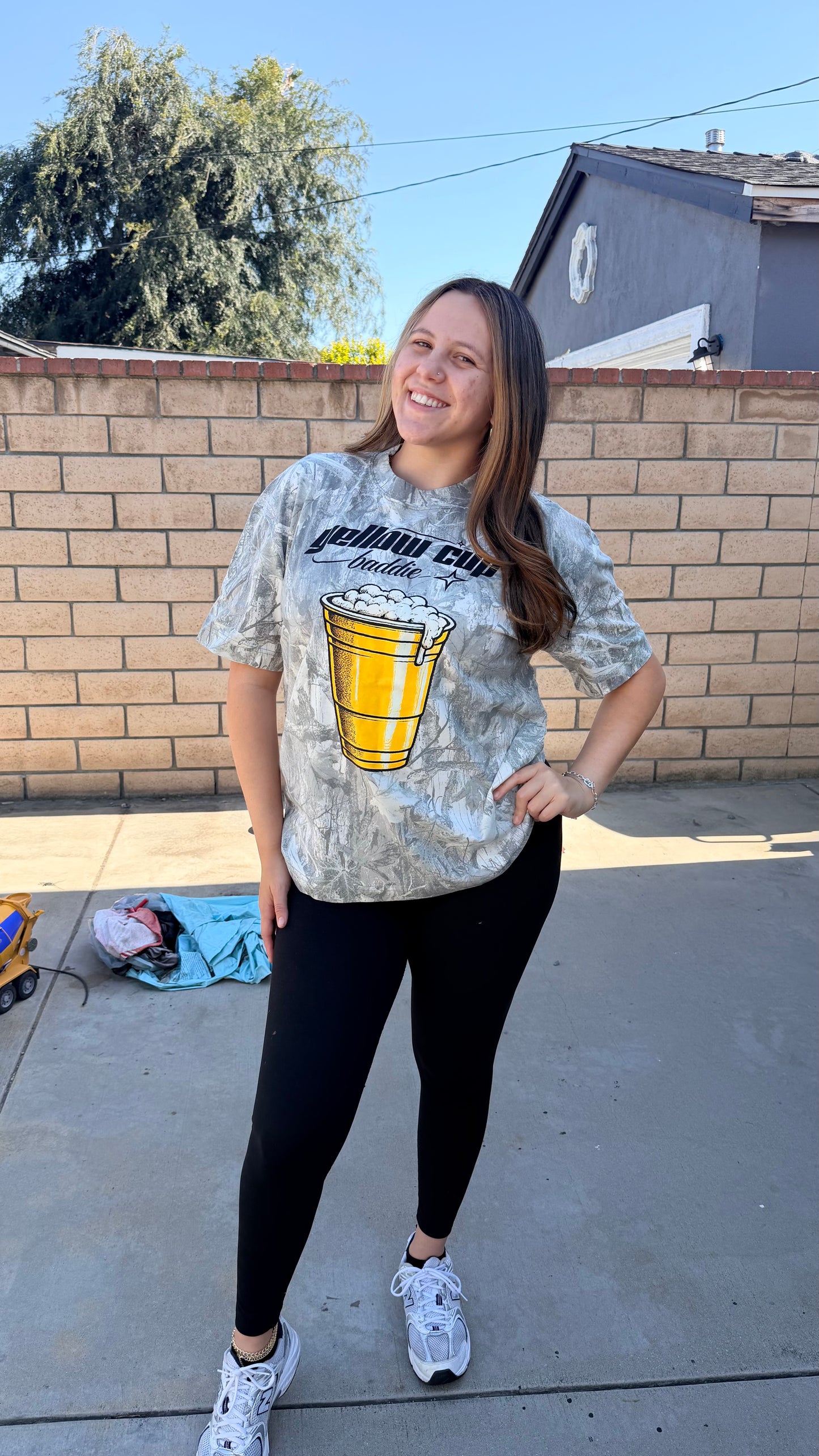Yellow Cup Baddie Oversized Tee