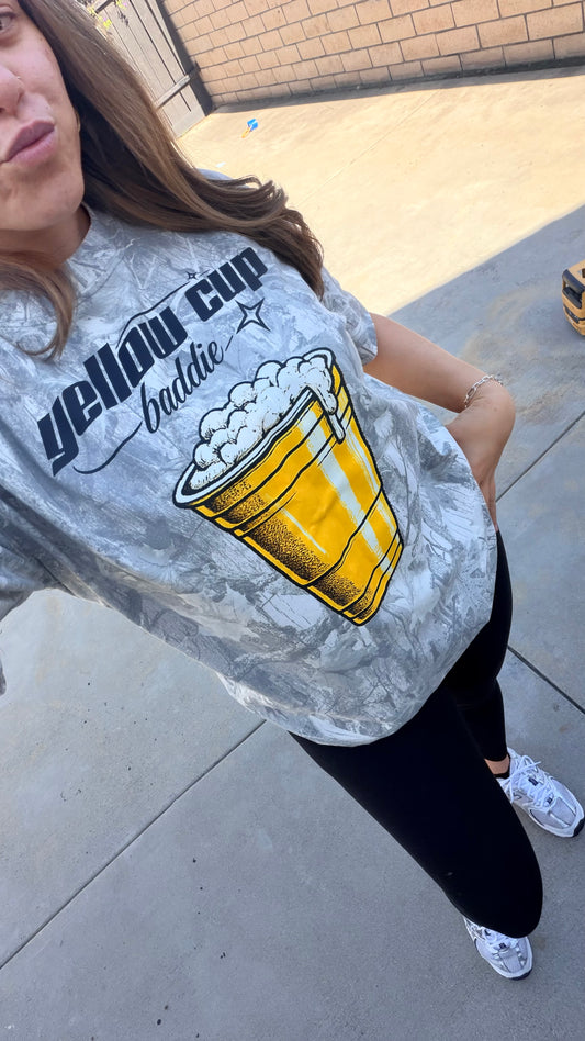 Yellow Cup Baddie Oversized Tee