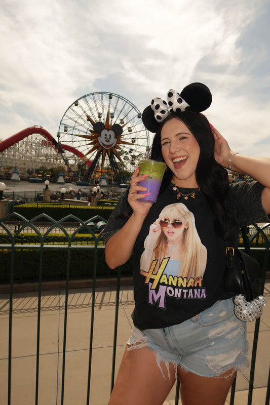 hannah montana oversized graphic tee